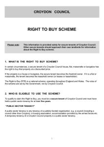 Right to buy - information for tenants