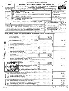 Return of Organization Exempt From Income Tax