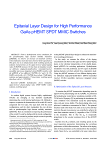Epitaxial Layer Design for High Performance GaAs pHEMT SPDT