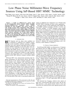 Low phase noise millimeter-wave frequency sources using InP