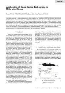 Application of GaAs Device Technology to