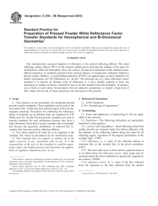 Preparation of Pressed Powder White Reflectance Factor Transfer