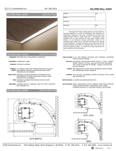 Eclipse Wall Wash - Icon International