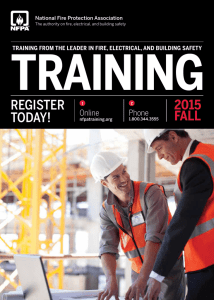 RegisteR today! 2015 FaLL - National Fire Protection Association Blog