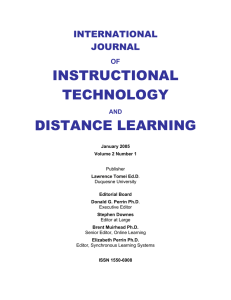 instructional technology distance learning