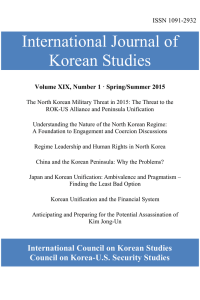 International Journal Of Korean Studies