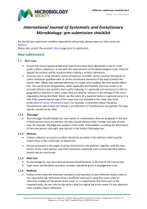 International Journal of Systematic and Evolutionary Microbiology