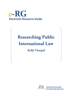 Researching Public International Law