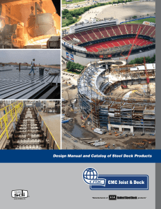 Design Manual and Catalog of Steel Deck Products