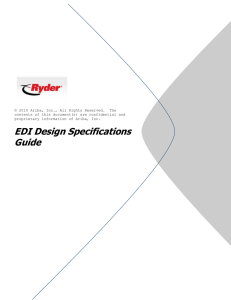 EDI Design Specifications Guide