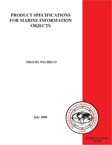 product specifications for marine information objects