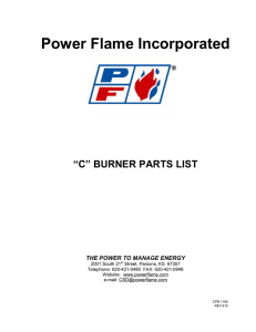 C Burner Parts - Power Flame Incorporated