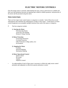 Electric Motor Controls