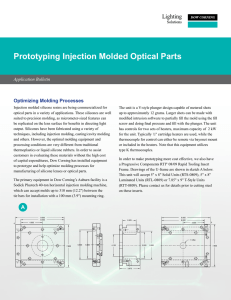Prototyping Injection Molded Optical Parts