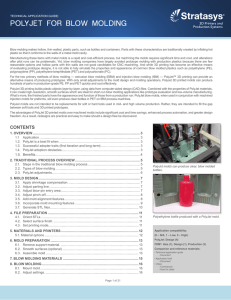 polyjet for blow molding