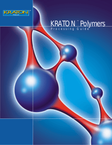 Extrusion of KRATON D Polymer Compounds