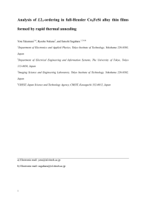 Analysis of L21-ordering in full-Heusler Co2FeSi alloy thin films