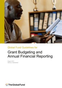 Grant Budgeting and Annual Financial Reporting