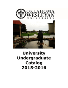 Catalog - Oklahoma Wesleyan University