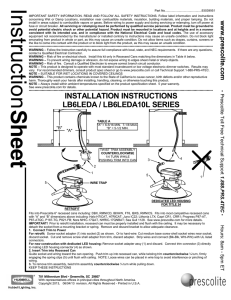 LB6LEDA Instruction Sheet