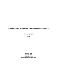 Fundamentals of Thermal Resistance Measurement