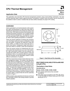 CPU Thermal Management