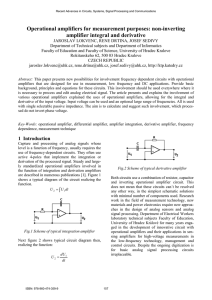 Operational amplifiers for measurement purposes