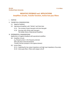 NEGATIVE FEEDBACK and APPLICATIONS Amplifiers circuits