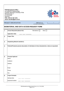 Biomaterial Access Request Form P2N