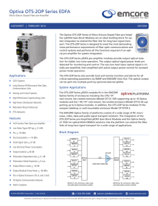 Optiva OTS-2OP Series EDFA