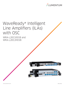 WaveReady® Intelligent Line Amplifiers (ILAs) with