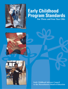 Early Childhood Program Standards