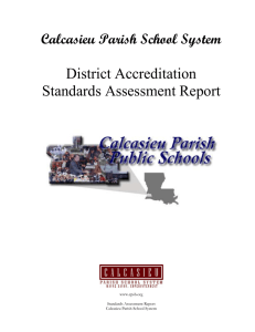 District Accreditation Standards Assessment Report