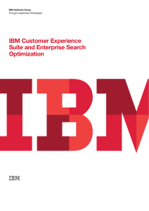 IBM Customer Experience Suite and Enterprise Search Optimization