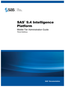 SAS 9.4 Intelligence Platform: Middle