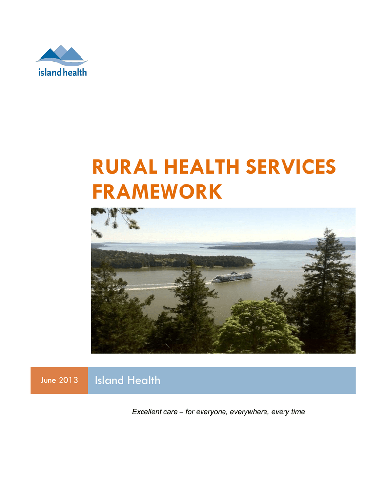 rural health services framework Vancouver Island Health Authority