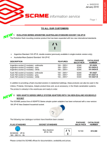 information service - Scame Parre S.p.A.