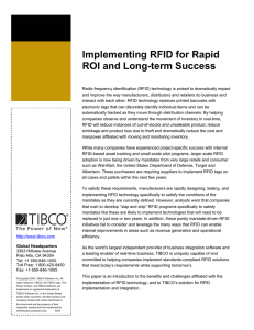Implementing RFID for Rapid ROI and Long