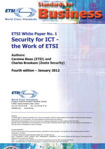 The Whitepaper can be downloaded from the ETSI Website