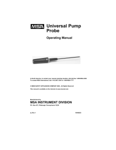 Universal Pump Probe Operating Manual 10046203