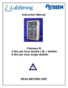 Instruction Manual Fistreem III 4 litre per hour double ( Bi