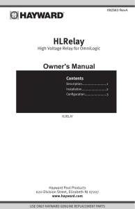 OmniLogic HLRELAY Manual