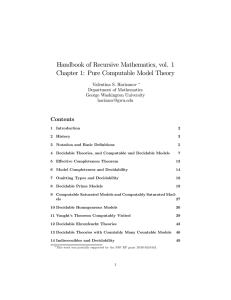 Handbook of Recursive Mathematics, vol. 1 Chapter 1: Pure