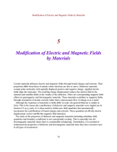 Modification of Electric and Magnetic Fields by Materials