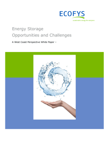 Energy Storage Opportunities and Challenges