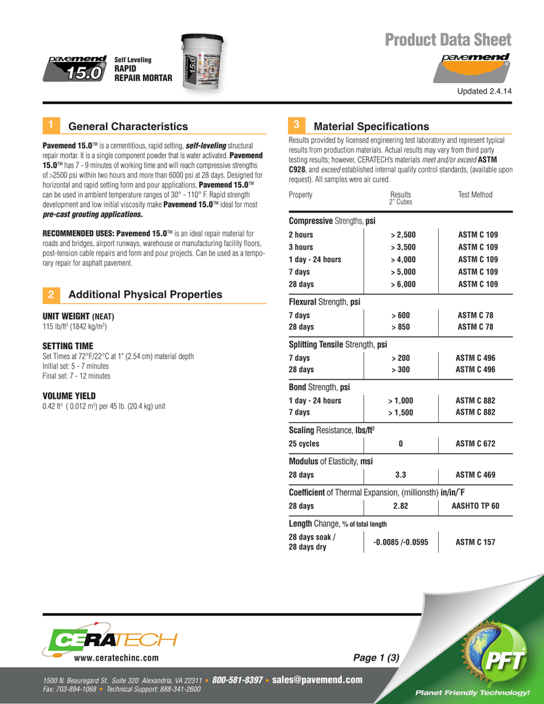Product Data Sheet