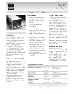 57577-L QuietR Duct Board Product Data Sheet