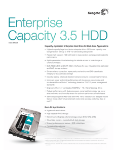 Capacity-Optimized Enterprise Hard Drive for Bulk-Data