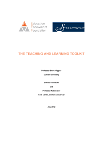 the teaching and learning toolkit