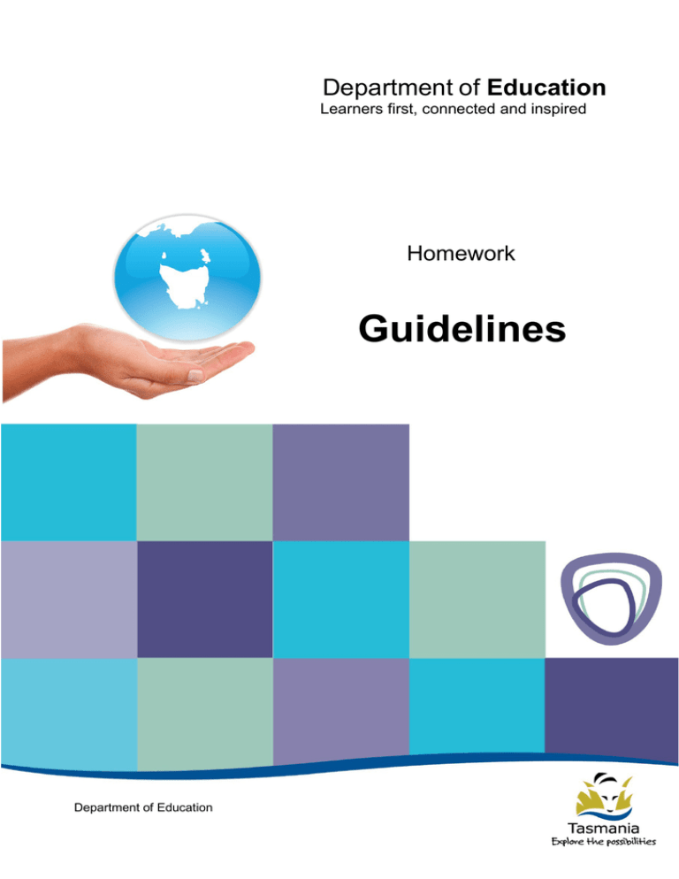 government guidelines homework primary school